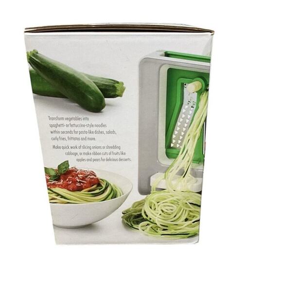 OXO Good Grips Fruit Vegetable Spiralizer 3 Blades NWB Tabletop Strong Hold - Picture 2 of 6